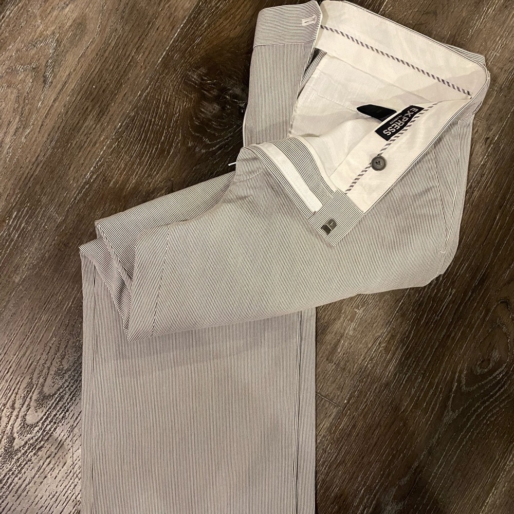 Express Producer Pants Seer-Sucker